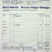 1986-06-10 Invoice for printed Rotter stickers