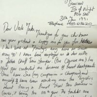 1991-01-30 letter from Jake asking to link the Pierrot Promenaders with The Pierrotters 1