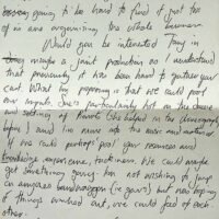 1991-01-30 letter from Jake asking to link the Pierrot Promenaders with The Pierrotters 1a