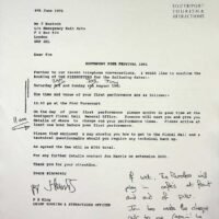 1991-06-04 Southport Pier Festival contract