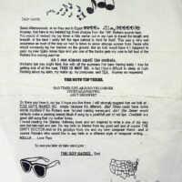 1991 letter from Boy Gacko