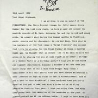 1992-04-30 Queen Mother letter
