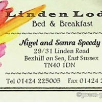 1996 Mrs Speedy business card