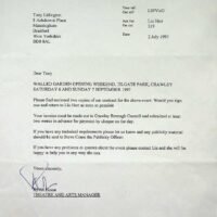 19970-07-02 Contract letter, Crawley Borough Council 1