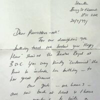 1999-07-20 Fanmail from Bury St Edmunds 1