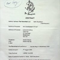 1999.08.07 Maidenhead Seaside Magic contract 1