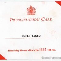 Buck House Presentation Card