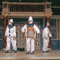 Pierrotters On Stage at the Globe Theatre