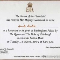 Royal invitation, 2005